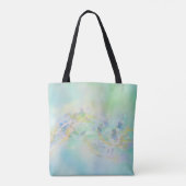 Pastel Abstracte Floral Tote Bag (Achterkant)