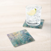 Pastel Abstracte Fluisteringen van de Natuur, Gras Kartonnen Onderzetters (Insitu)