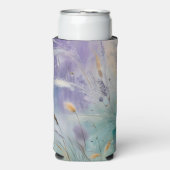Pastel Abstracte fluisteringen van Natuur, Grassen Seltzer Blikjeskoeler (Seltzer Voorkant)