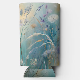 Pastel Abstracte fluisteringen van Natuur, Grassen Seltzer Blikjeskoeler