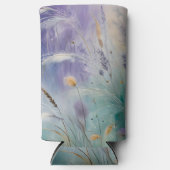 Pastel Abstracte fluisteringen van Natuur, Grassen Seltzer Blikjeskoeler (Voorkant)