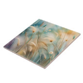 Pastel Abstracte fluisteringen van Natuur, Grassen Tegeltje (Zijkant)