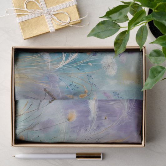 Pastel Abstracte fluisteringen van Natuur, Grassen Tissuepapier (Geschenk)