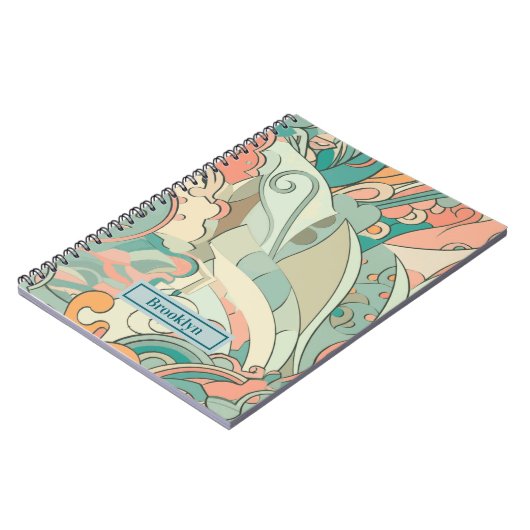 Pastel Abstracte Foto Notitieboek (Linkerzijde)