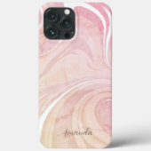 Pastel Abstracte gepersonaliseerde naam Case-Mate iPhone Case (Achterkant)