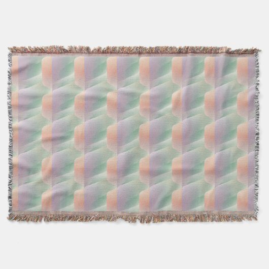 Pastel Abstracte Gradiënt Zachte Kleur Esthetiek Deken (Voorkant)