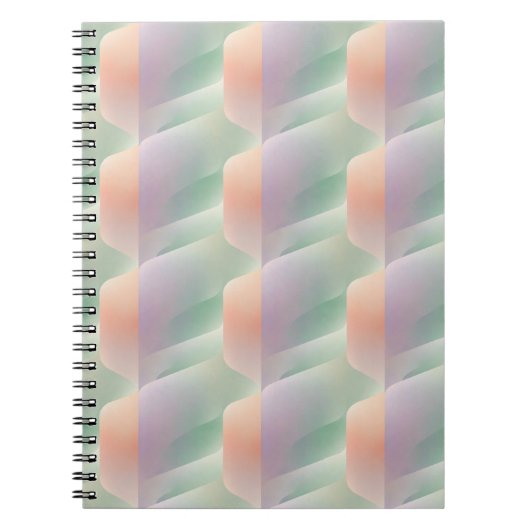 Pastel Abstracte Gradiënt Zachte Kleur Esthetiek Notitieboek (Voorkant)