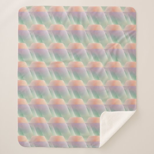 Pastel Abstracte Gradiënt Zachte Kleur Esthetiek Sherpa Deken (Voorkant)