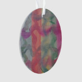 Pastel Abstracte kunst Acryl Ornament (voorkant)