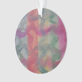 Pastel Abstracte kunst Acryl Ornament (voorkant)