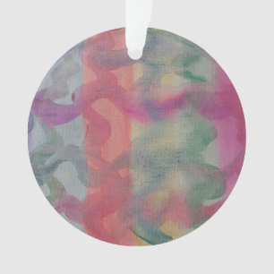 Pastel Abstracte kunst Acryl Ornament
