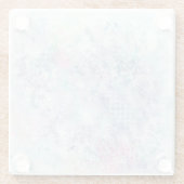 Pastel Abstracte Kunst Glazen Onderzetter (Achterkant)
