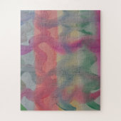 Pastel Abstracte kunst puzzel (Verticaal)