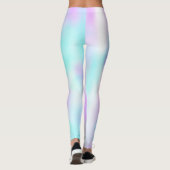 Pastel Abstracte Liefde Hand Lettering Harten Leggings (Achterkant)