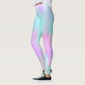 Pastel Abstracte Liefde Hand Lettering Harten Leggings (Links)