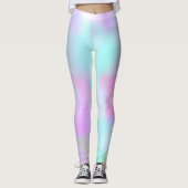 Pastel Abstracte Liefde Hand Lettering Harten Leggings (Voorkant)