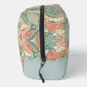 Pastel Abstracte Paisley Patroon Toilettas Toilettasje (Rechts)