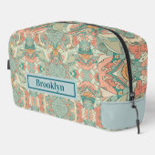 Pastel Abstracte Paisley Patroon Toilettas Toilettasje (Rechterhoek)
