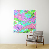 Pastel Abstracte Pop Kunst Wandkleed (In Situ (horizontaal))