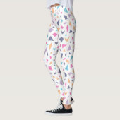 Pastel Abstracte Print Actieve Kleding Leggings (Links)
