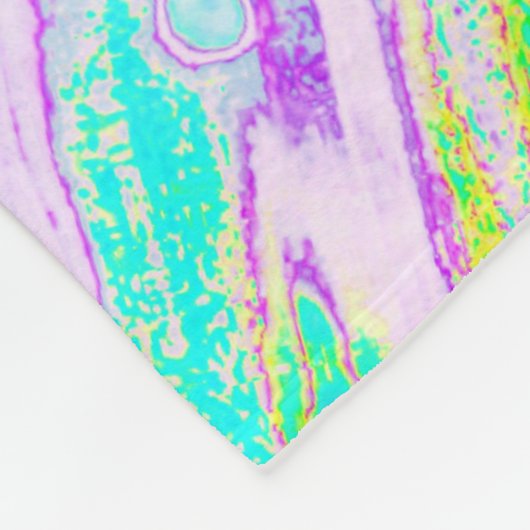 *~* Pastel Abstracte Turquoise Mint Aqua Magenta Fleece Deken (Hoek)