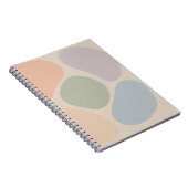 Pastel Abstracte Vormen Notitieboek – Minimalistis (Rechterzijde)