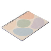 Pastel Abstracte Vormen Notitieboek – Minimalistis (Linkerzijde)