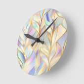 Pastel Abstracte Wandklok (Hoek)