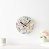Pastel Abstracte Wandklok (Huis)