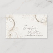 Pastel Abstracte Waterverf Swirl Art Visitekaartje (Voorkant)