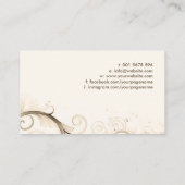 Pastel Abstracte Waterverf Swirl Art Visitekaartje (Achterkant)