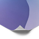 Pastel Abstracte Wave Art – Verzachtend Digitaal O Poster (Hoek)