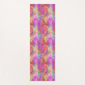 Pastel Abstracte Wervelende Olieverf Patroon Yogamat (Voorkant)