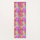 Pastel Abstracte Wervelende Olieverf Patroon Yogamat (Achterkant)