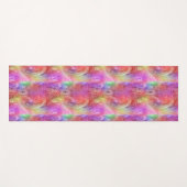 Pastel Abstracte Wervelende Olieverf Patroon Yogamat (Voorkant (horizontaal))