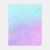 Pastel Abstracte Wolken Fleece Deken (Voorkant)