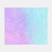 Pastel Abstracte Wolken Fleece Deken (Voorkant (Horizontaal))