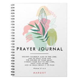 Pastel Abstracts & Leaves Prayer Journal Notitieboek