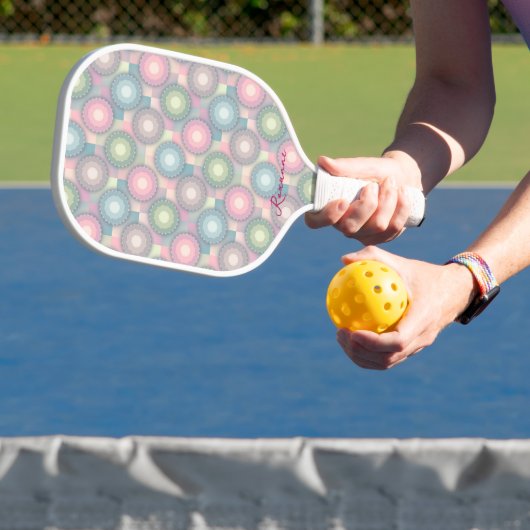 Pastel Achtergrond - Aangepast Pickleball-peddel Pickleball Paddle (Insitu)