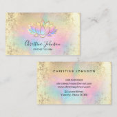 Pastel Achtergrond Lotus logo Visitekaartje (Voorkant / Achterkant)