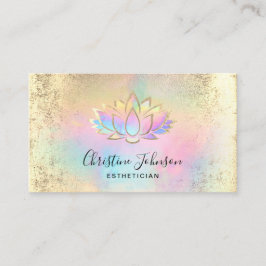 Pastel Achtergrond Lotus logo Visitekaartje
