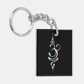 Pastel Ademhalen Sleutelhanger (Voorkant Links)