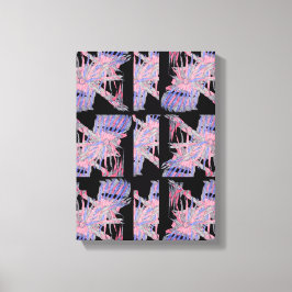 Pastel Afgrond Zachte Geometrische Abstracte Kunst Canvas Afdruk