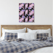 Pastel Afgrond Zachte Geometrische Abstracte Kunst Canvas Afdruk (Insitu (Slaapkamer))