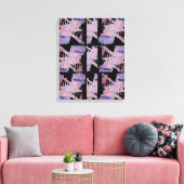 Pastel Afgrond Zachte Geometrische Abstracte Kunst Canvas Afdruk (Insitu (Woonkamer))