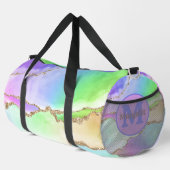 Pastel Agaat Rainbow Holografische Grote Duffel Ba Plunjezak (Rechterhoek)