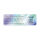 Pastel Agate Business Return Label (Voorkant)