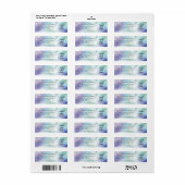 Pastel Agate Business Return Label (Full Sheet)