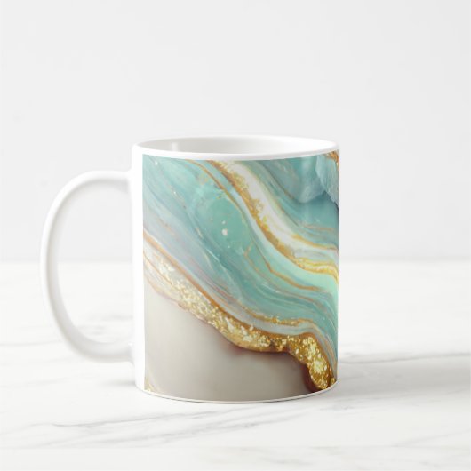 Pastel Agate Geode Stone Koffiemok (Links)