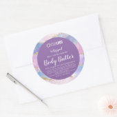 Pastel Agate Gold Glitter & LOGO body Butter Label (Envelop)